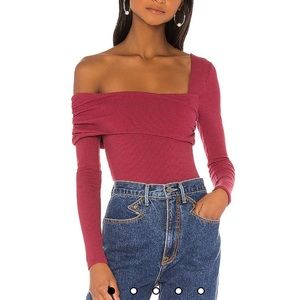 Lovers and Friends Florence Bodysuit in Burgundy